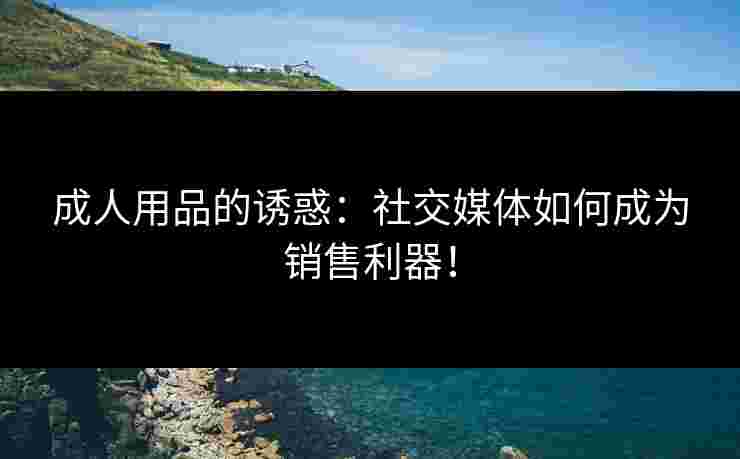 成人用品的诱惑：社交媒体如何成为销售利器！